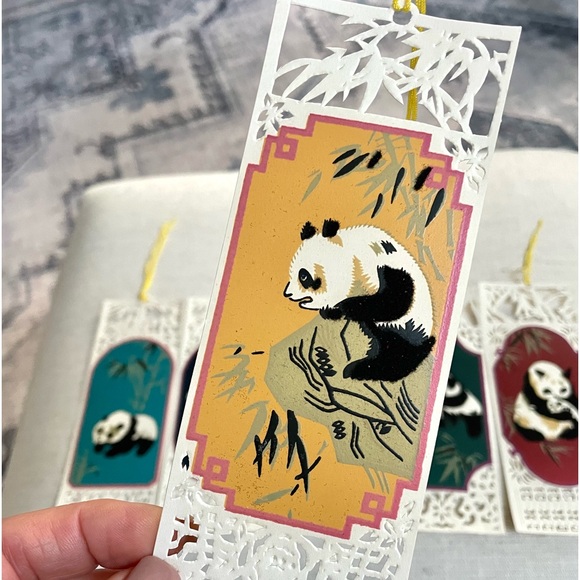 Vintage | Accents | Vintage Chinese Paper Die Cut Bookmark Set In Silk ...
